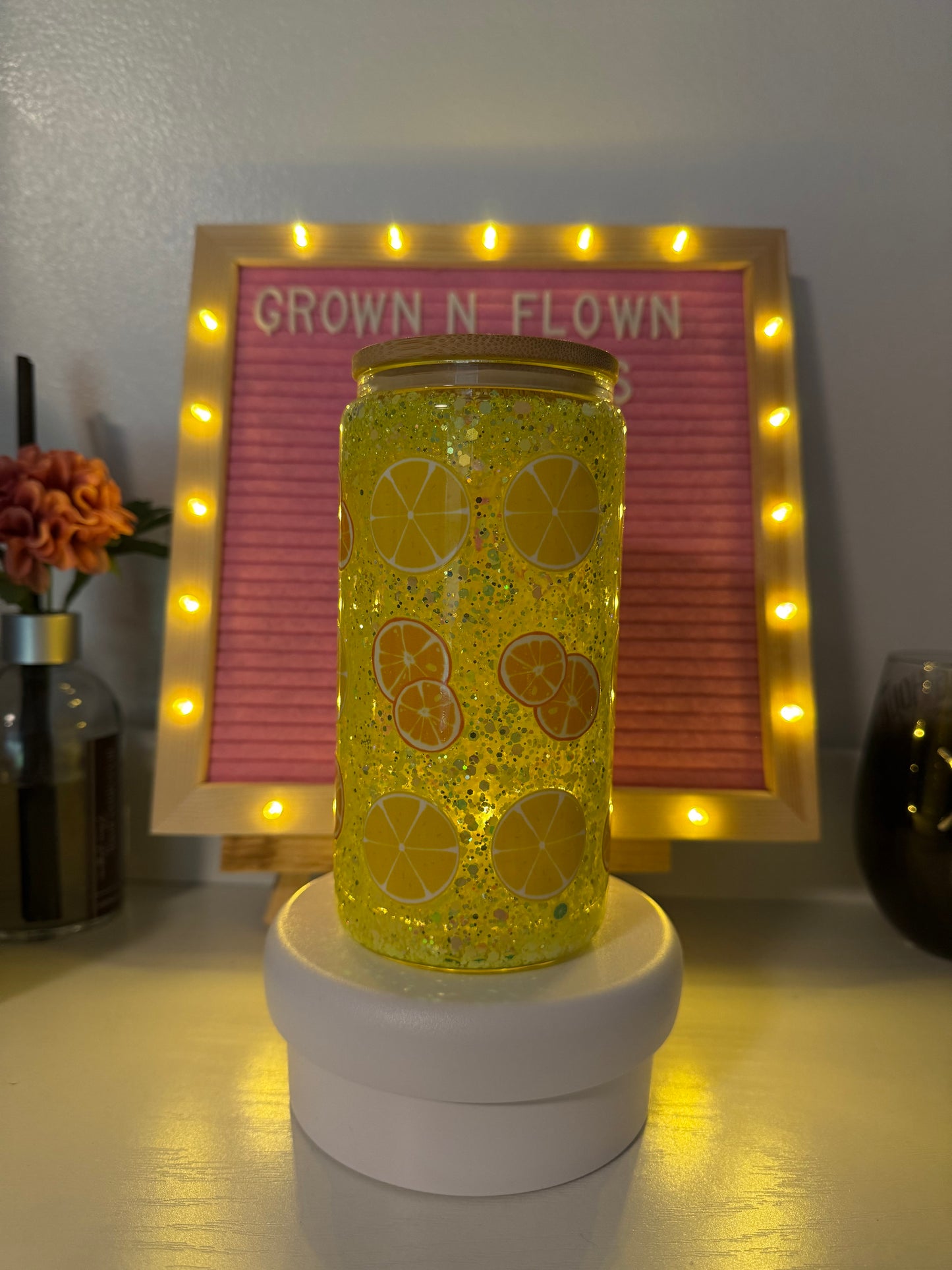 16 oz Lemon Meringue glass snow globe