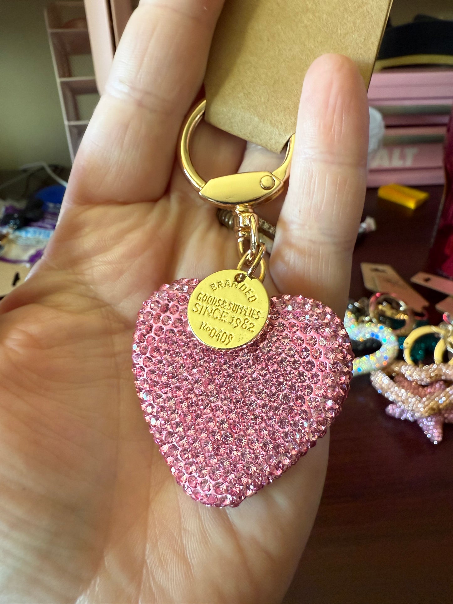 Blinged out out keychains