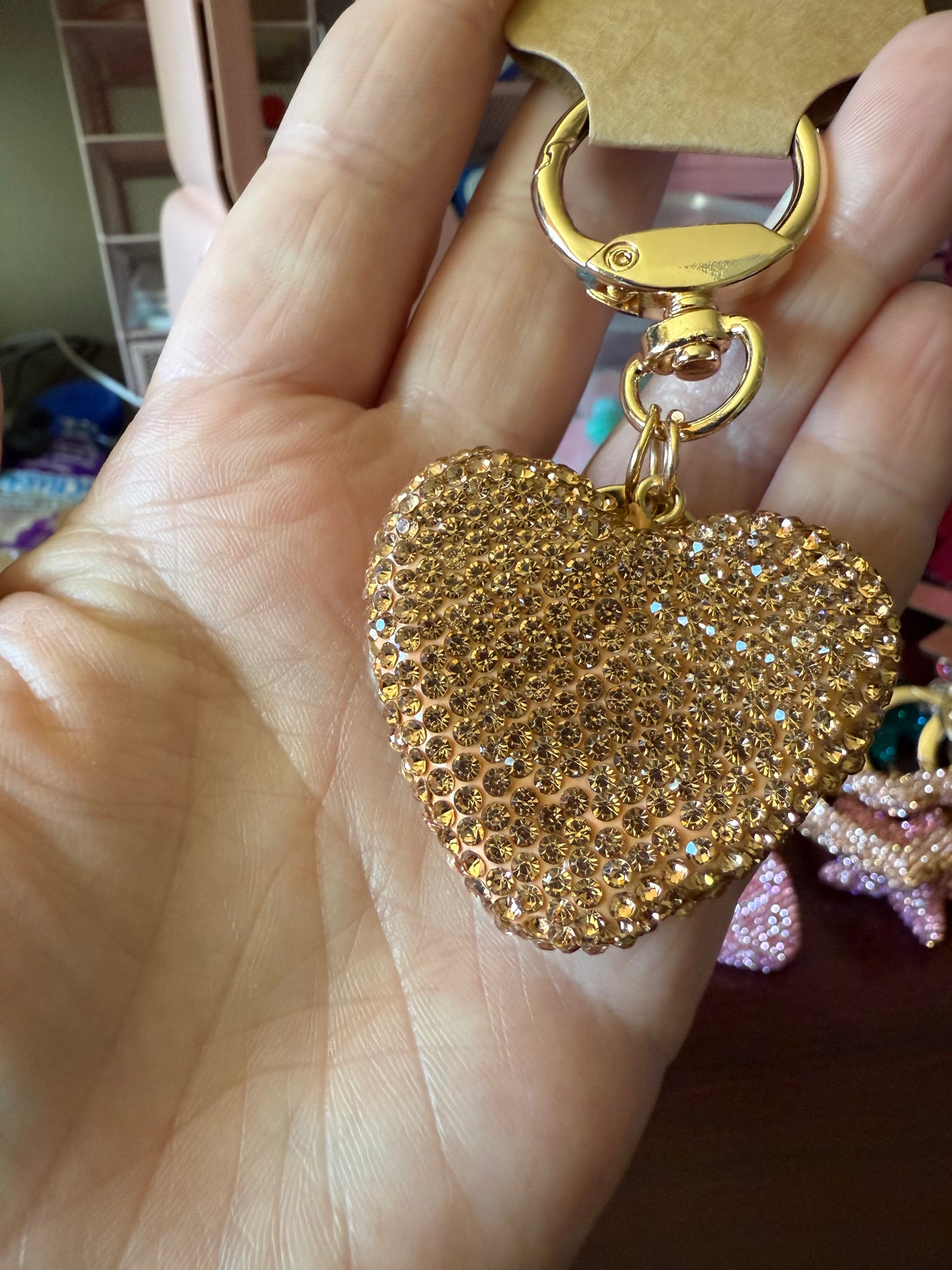 Blinged out out keychains