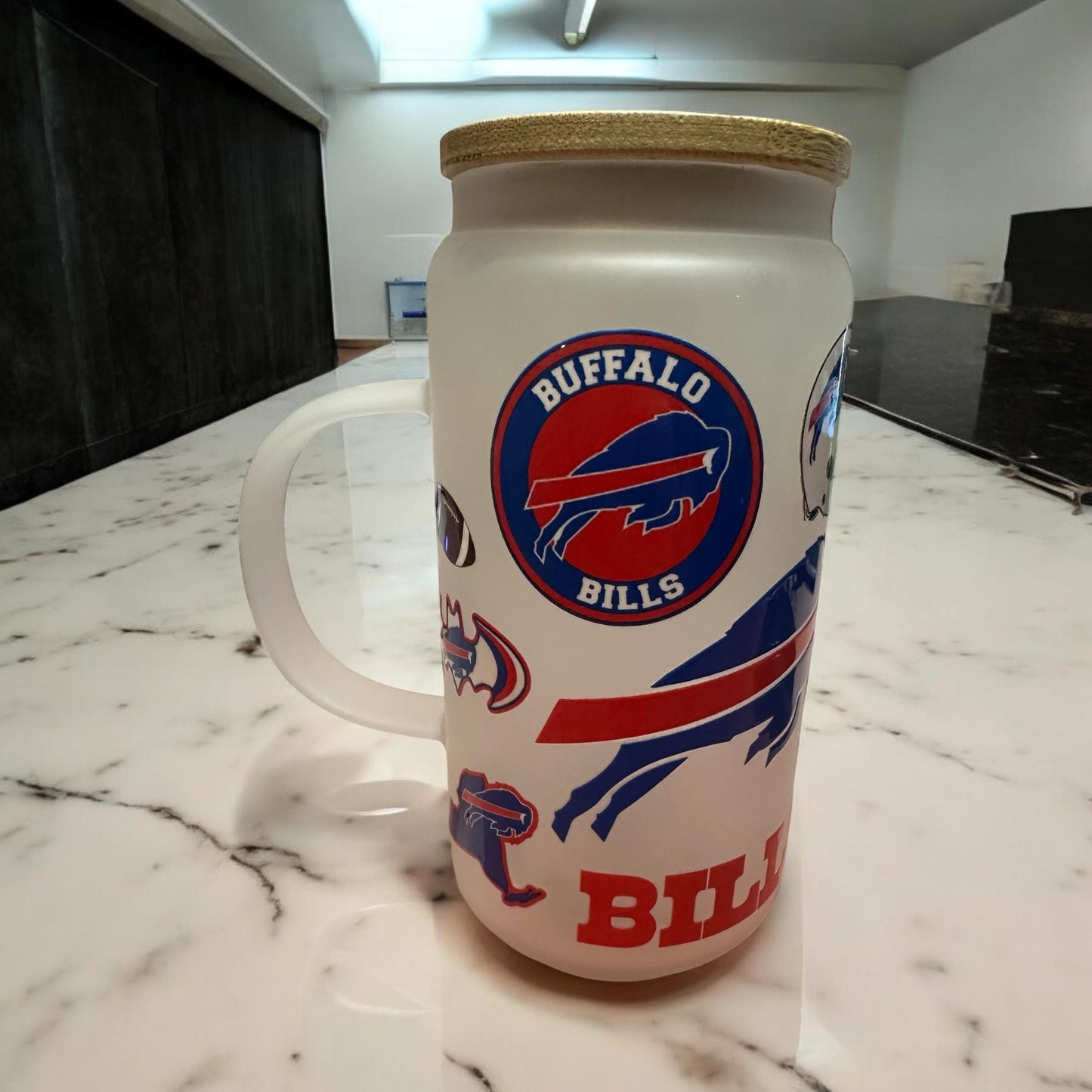 Buffalo Bills 16oz frosted beer mug