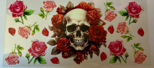 Roses and skull