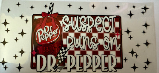 Suspect runs on Dr Pepper