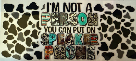 No speaker phone