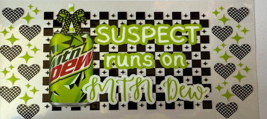 Suspect runs on Mt Dew