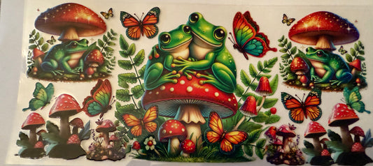 Frogs and Mushroom