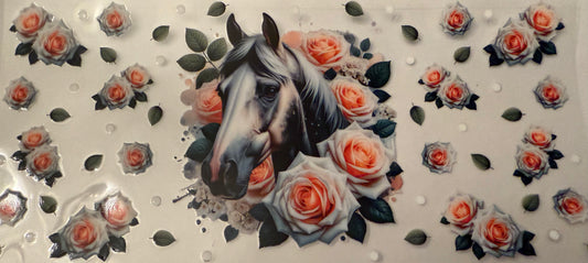 Grey & Blk horse