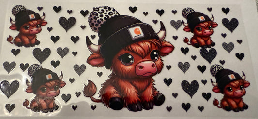 cow with hat