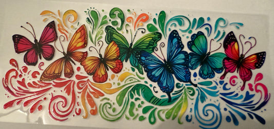 rainbow butterflies
