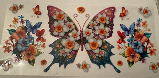 butterflies and flowers