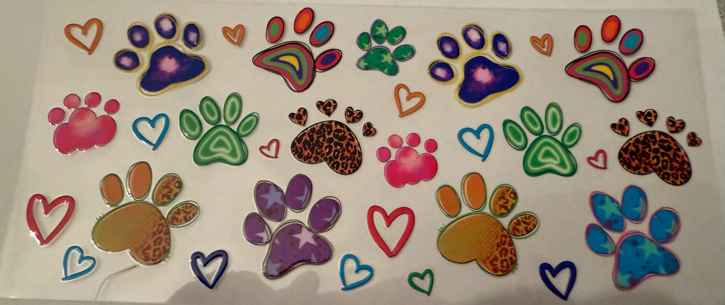 colorful paws