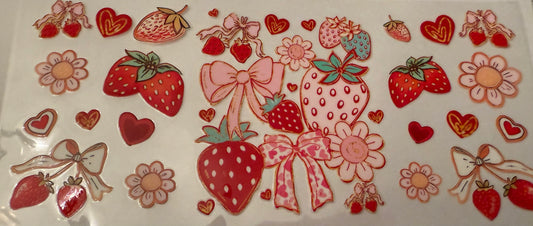 strawberries and bows