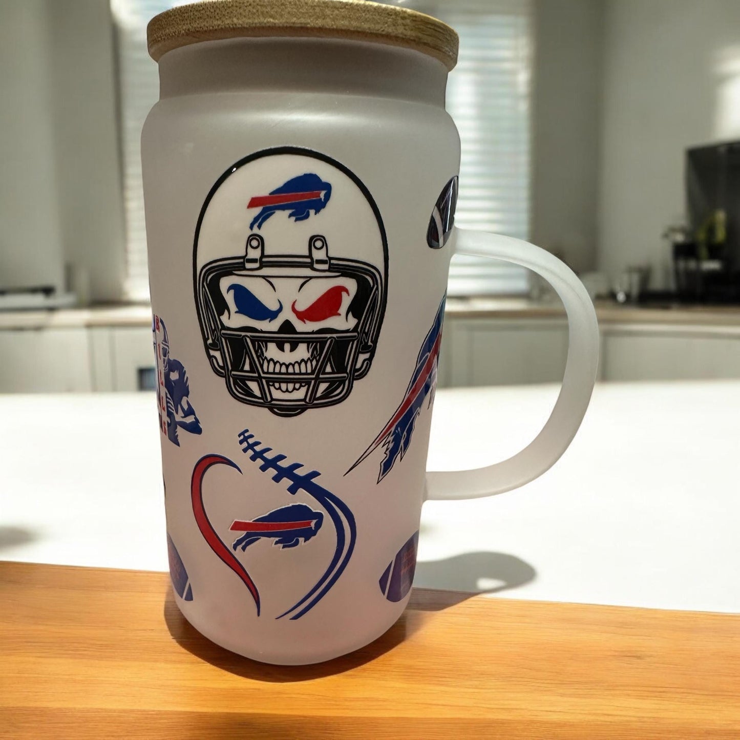 Buffalo Bills 16oz frosted beer mug