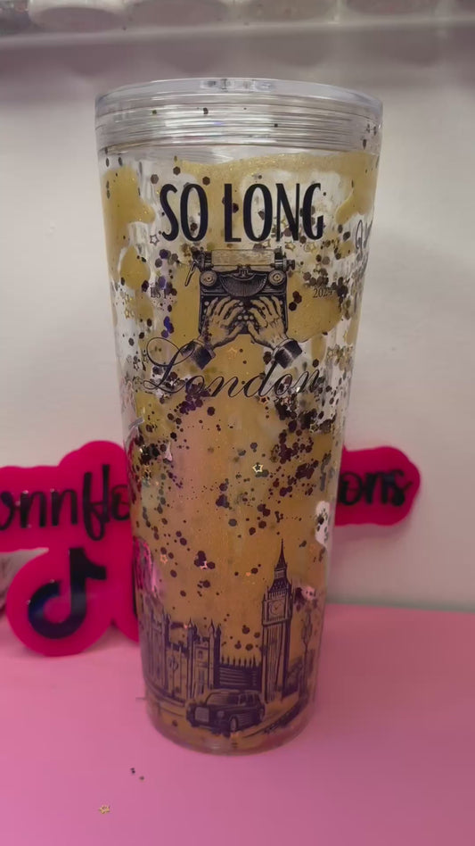 24 oz Taylor swift gold lava cup